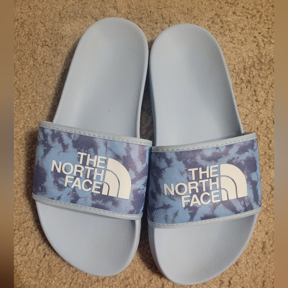The North Face Blue Slide Sandals